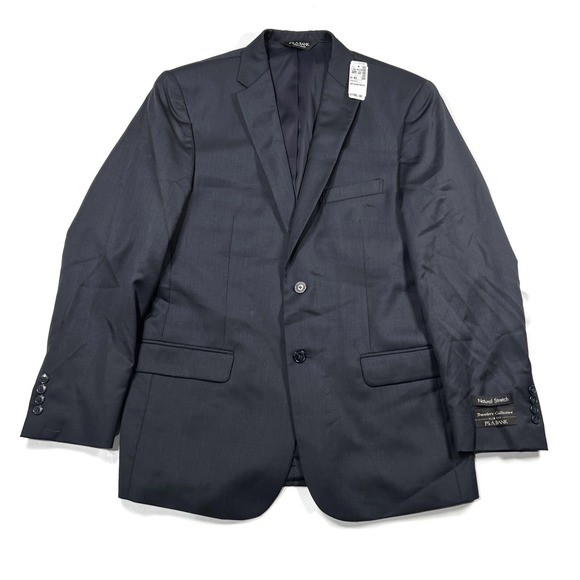 Jos A Bank Traveler‎ Slim Fit Suit Separate Navy Blue Blazer Jacket 41R New Wool